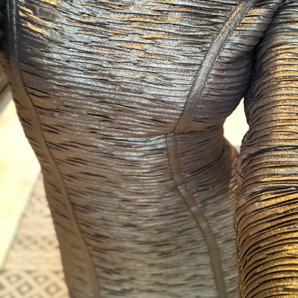 Torn Gold Mini Dress - Picture 5 of 8